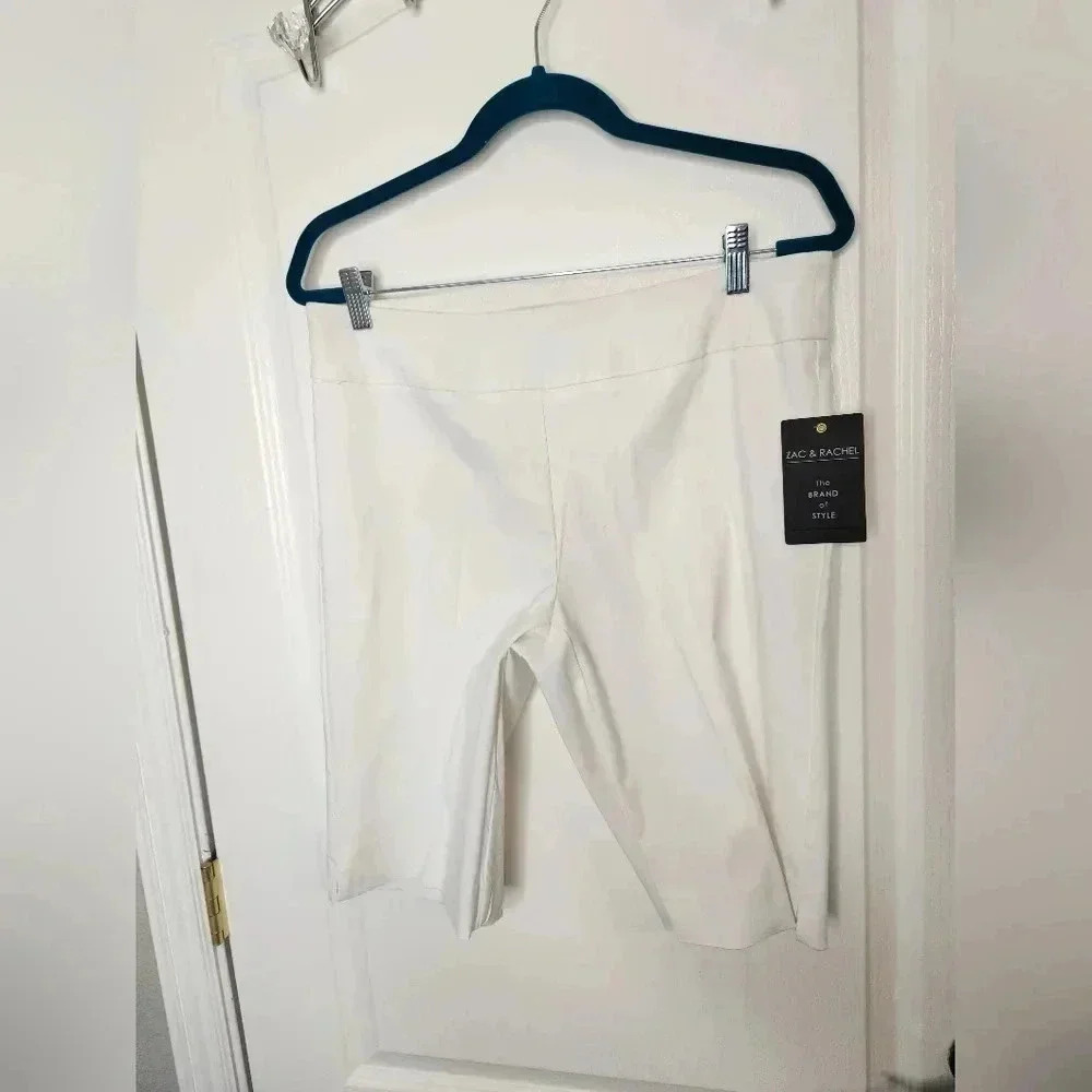 Plus size white shorts, stretch pull on NWT #2